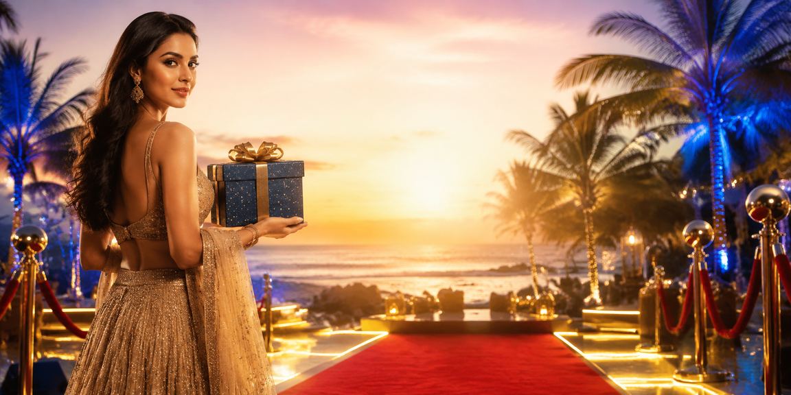 Indian teens playing online Teen Patti on beach